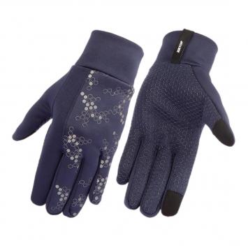 Touchscreen reflective run glove 